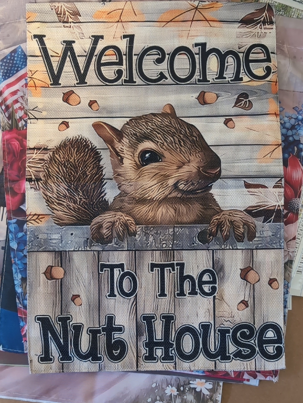 Garden flag Squirrel
